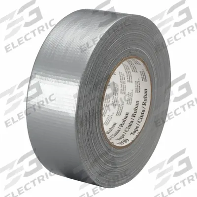 3M Duct Tape: Medium Duty, Silver, 1 7/8 in Wd, 60 yd Lg, 9 mil Thick, 3939 - General Purpose Duct Tape