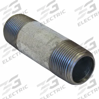 BECK Pipe Nipple: 1/4 in Nominal Pipe Size, Schedule 80, Galvanized Steel - Schedule 80 Fully Threaded Low Pressure Pipe Nipples