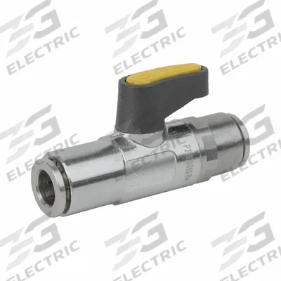 JOMAR VALVE Manual Two-Way Ball Valve: 1/4 in, Brass, Straight, Push x Push, Two-Piece - Brass Ball Valves