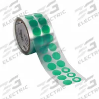 CAPLUGS Film Tape: 7/8 in Wd, 72 yd Lg, Ring, 3/8 in Dia, 2 mil Thick, Polyester Film, 1,000 PK (MPN SH-48022). Key specifications — attr1243348: PCD-SH.
