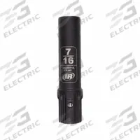 INGERSOLL RAND Impact Socket: SAE, 7/16 in Socket Size, 6-Point, Deep, 2 61/64 in Overall Lg (MPN DXS2SH716L). Key specifications — attr1215501: INGERSOLL RAND; attr1215515: Manganese Phosphate; attr1215518: 7/16 in.