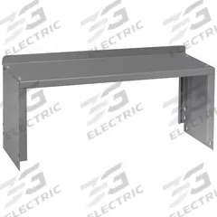 TENNSCO Standard Shelf Riser: 48 in Overall Wd, 10 1/2 in Overall Dp, Gray, Carbon Steel, Steel (MPN R-1048). Key specifications — Includes Mounting Hardware: Yes; Color: Gray.