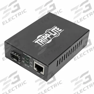 TRIPP LITE Fiber to Ethernet Media Converter: Ceiling, 2 Ports, LC/RJ45, Multimode - Ethernet Extending Converters
