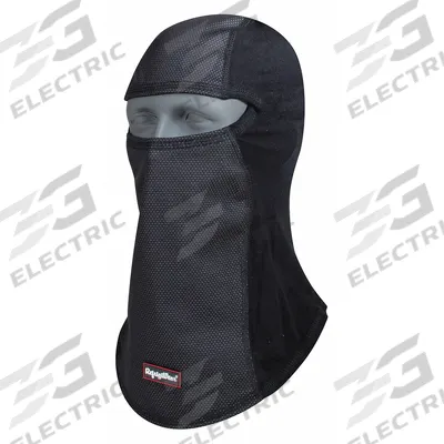 REFRIGIWEAR Balaclava: Open-Hole Mask, Black, Universal, Balaclava, Polyester - Balaclavas