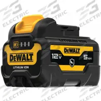 DEWALT Battery: 12V MAX*, 5 Ah, Battery Included, 12V DC (MPN DCB126G). Key specifications — attr1278107: Oil-Resistant.