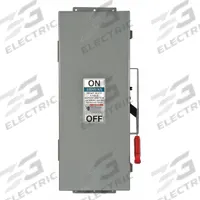 SIEMENS Safety Switch: Non-Fusible, 60 A, Three Phase, 600V AC, Galvanized Steel, Indoor (MPN HNF462). Key specifications — attr867131: SIEMENS.