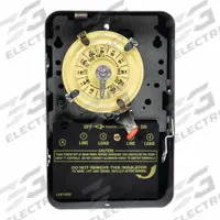 INTERMATIC Electromechanical Timer: 24 hr, 208-277V AC, DPST, Mechanical (MPN WH-40). Key specifications — Body Material: Metal; Indoor/Outdoor Usage: Indoor; Mounting Style: Surface; Brand: INTERMATIC.