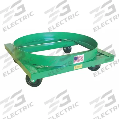 APPROVED VENDOR Drum Dolly: 2,500 lb Load Capacity, For 55 gal Container Capacity, (4) Swivel - Heavy-Duty Cross-Brace Drum Dollies with Support Ring