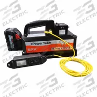 POWER TEAM Battery Pump: 10,000 psi Max. Op Pressure, 200 cu in/min Max. Flow Rate, 1/4 hp Max. HP (MPN PB102P-1). Key specifications — attr941810: PB102P-1; attr941817: Dump Valve; attr941814: Hold.