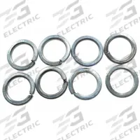 DAYTON Washer Zinc Plated,3/8": For 5ULN9/5ULP0/5ULP3, 8 PK (MPN PP60250G)