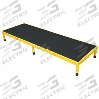 COTTERMAN Work Platform: 14 in Platform Ht - Max, 24 in Platform Wd, 72 in Platform Dp, Steel, 14 in (MPN 1AWP2472A8 A9-14 B1 C2 P6). Key specifications — Brand: COTTERMAN; Color: Yellow; Tread Type: Antifatigue Mat.