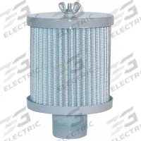 SOLBERG Filter Silencer: 1/2 in (M)NPT Inlet Size, 10 cfm, 4 in Overall Ht, 4.5 in Outside Dia (MPN FT-15-050). Key specifications — attr60071: FT-15-050; attr60074: SOLBERG.