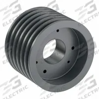 APPROVED VENDOR V-Belt Pulley: B64, 6 Groove, 6.75 in OD, Bushed Bore, SK, Quick Detachable (MPN 6B64SK). Key specifications — attr1318293: B64; attr1318301: 6.4 in (5L, B); attr1318291: 4L, A, or AX.