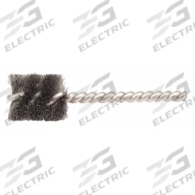 WEILER Double Spiral Tube Brush: Double Stem, Carbon Steel, 1/2 in Dia - Heavy-Cleaning Brushes for Carbon Steel