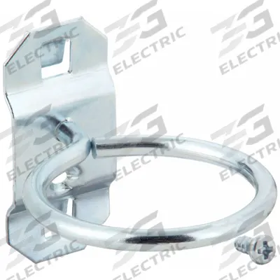 APPROVED VENDOR Single Ring Tool Holder: 2 1/2 in x 2 in, Hanging, Surface - Ring Toolholders for Square-Hole Pegboard