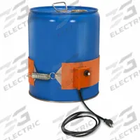 TEMPCO Drum Heater: 115V AC, 300 W Watts, 50°F to 425°F, Silicone Rubber, Drums, Indoor (MPN DHR00150). Key specifications — Brand: TEMPCO; Heater Material: Silicone Rubber; For Container Type: Drums; Environment: Indoor; Current Rating: 2.6 A.