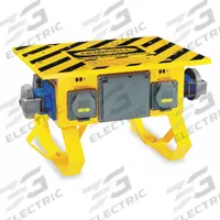 HUBBELL WIRING DEVICE-KELLEMS Power Distribution Box: Three Phase, 120/208V AC, 7 Outlets (MPN SCSB0). Key specifications — Inlet Voltage Rating: 120/208V AC; Inlet Receptacle: Pin and Sleeve 60A @120/208V AC; Brand: HUBBELL WIRING DEVICE-KELLEMS.