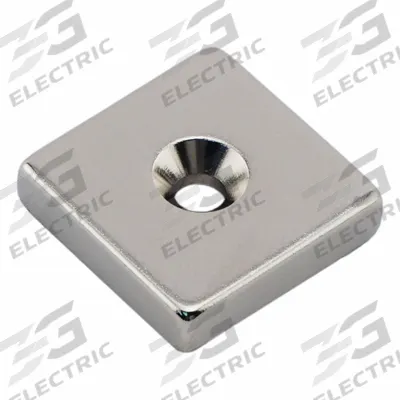 APPROVED VENDOR Rare Earth Magnet: Neodymium, 0.195" Tap Size, 0.25 in Thick, 1 in Overall Wd - Block Rare Earth Magnet