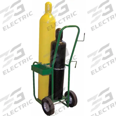 SAFTCART Cylinder Hand Truck: 400 lb, Side by Side, 2 Cylinder - Welding Cylinder Hand Trucks