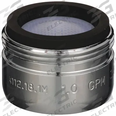 ZURN Aerator: 1 gpm Flow Rate, Spray Flow Outlet, Brass, Chrome Finish - Faucet Aerators & Outlets