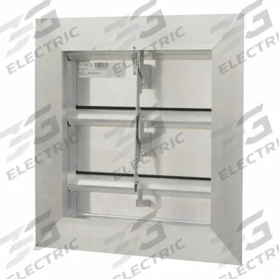 CANARM Manual Damper: For 12 in Fan, For 12 in Nominal Duct Dia, Double Panel - Wall-Mount Backdraft Dampers