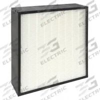 GRAINGER Minipleat Air Filter: 20 in x 20 in x 6 in, Synthetic, Plastic, No Header, MERV 14 (MPN 52RR06). Key specifications — Brand: GRAINGER; Frame or Header Material: Plastic; Media Material: Synthetic.