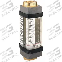 HEDLAND Mechanical Flowmeter: Water and Other Fluid Meter, Scale, Variable Area, Inline, Universal (MPN H705B-010). Key specifications — Display Type: Scale; O-Ring Material: Viton; Includes Flow Rate Adjustment Knob: No; Includes Pressure Guage: No; Mounting Orientation: Universal; Unit Of Measure: Liters; Brand: HEDLAND; Accuracy: +/-2%.