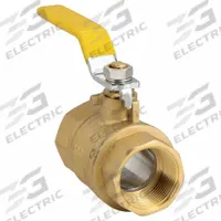 USA INDUSTRIALS Manual Two-Way Ball Valve: 1 1/4 in, Brass, Straight, FBSPT x FBSPT, Two-Piece, PTFE (MPN ZUSA-VLV-199). Key specifications — Brand: USA INDUSTRIALS; Handle: Lever.
