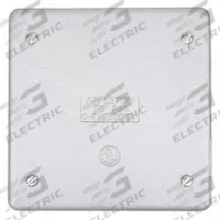 APPLETON ELECTRIC Weatherproof Cover: Steel, FD/FS, Boxes, 2 Gangs, 4 5/8 in Overall Ht, Gray (MPN FSK-2B-CM). Key specifications — Brand: APPLETON ELECTRIC; Color: Gray; Compatible with Product Type: Boxes; Compatible with Series: FS; Mounting Orientation: Horizontal or Vertical.