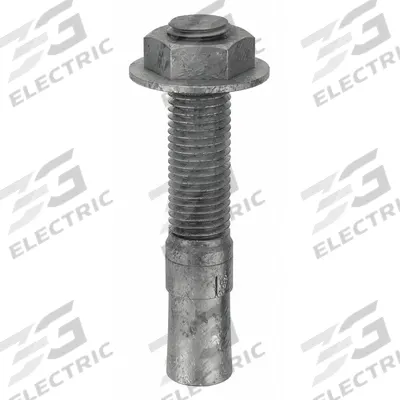 MKT FASTENING Wedge Anchor: 6 in Overall Lg, 1 in Dia, 1"-8 Thread Size, 3 1/2 in Thread Lg - Steel Wedge Anchors