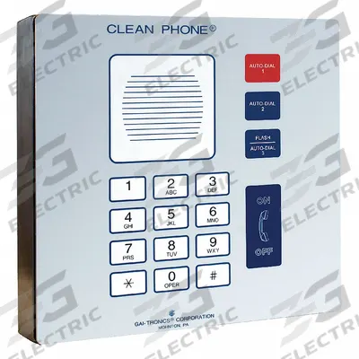 HUBBELL GAI-TRONICS Cleanroom Telephone: Surface Mount, Clean Room Speakerphones, Surface
