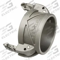 Cam and Groove Insta-Lock Coupling: 4 in Coupling Size, 250 psi Max. Working Pressure @ 70 F (MPN QCG-DC400-SS). Key specifications — Gasket Material: Nitrile; Includes Locking Arm: Yes; Body Material: Stainless Steel; Brand: CAMPBELL FITTINGS.