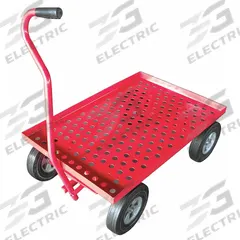 APPROVED VENDOR Wagon Truck: 1,000 lb Cap, 36 in L x 24 in W x 11 1/4 in H Deck, J-Shaped, Red (MPN 26Y489). Key specifications — Brand: APPROVED VENDOR; Color: Red.