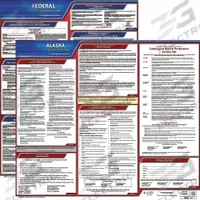 JJ KELLER Labor Law Poster: AK, English, Plastic, 30 in x 24 in, Federal and State Labor Law (MPN 100-AK-1). Key specifications — State/Province: AK; Language: English.