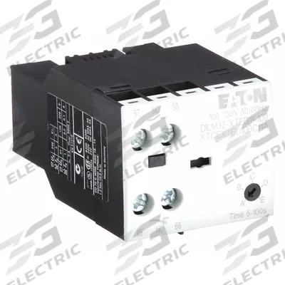 EATON Timer Module: Off Delay, 5 sec – 100 sec, 1NO/1NC - Front-Mounted IEC Delay Timers