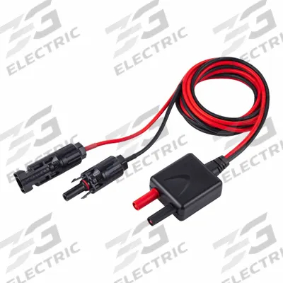 FLIR Test Leads: CAT III 1500V, MC4, Shrouded Banana Plug, 5 5/8 ft Lg - Test Leads with Clips