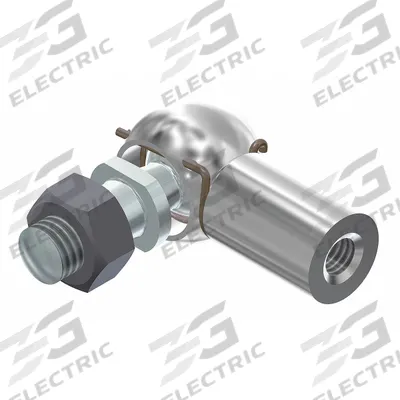 BANSBACH EASYLIFT Elbow End Fitting: Zinc-Plated Steel - Gas Spring End Fittings