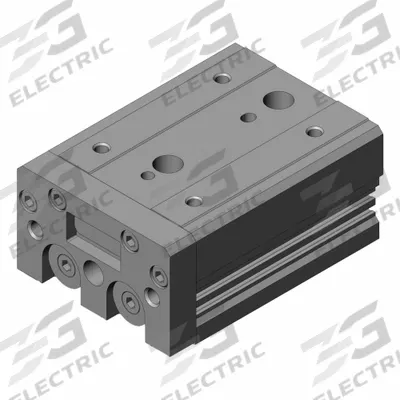 SMC Air Slide Table: 40 mm Stroke Lg, 20 mm Bore Dia, Mfr Part # MXS20-40, MXS Series - Pneumatic Slide Tables