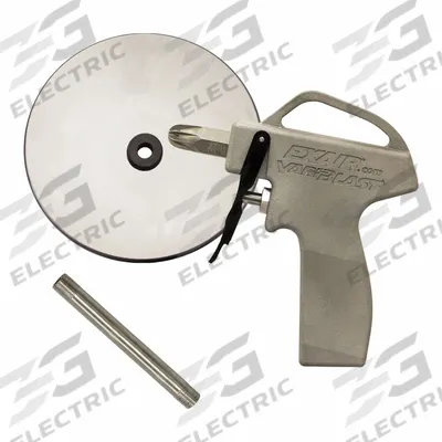 EXAIR Safety Air Gun shield extension: Ergonomic Grip, Cast Aluminum, 1/4 in Female NPT - Pistol-Grip Air Guns