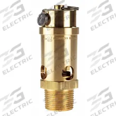 CONRADER Safety Valve: Soft Seat, 1 in (M)NPT Inlet (In.), 1 in (F)NPT Outlet (In.), Brass, Silicone (MPN SRV765-1-125 SST). Key specifications — attr291993: Soft Seat; attr291998: Brass; attr292007: Silicone; attr292009: Brass; attr294753: CONRADER.
