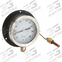 APPROVED VENDOR Analog Panel Mount Thermometer: 30°F to 180°F, ±1°F Scale Division, 4.5 in Dial Dia (MPN 12U660). Key specifications — Brand: APPROVED VENDOR; Accuracy: ±1 °F Scale Division.