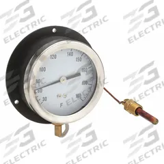 APPROVED VENDOR Analog Panel Mount Thermometer: 30°F to 180°F, ±1°F Scale Division, 4.5 in Dial Dia (MPN 12U660). Key specifications — Brand: APPROVED VENDOR; Accuracy: ±1 °F Scale Division.