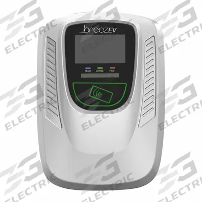 BREEZ-EV Charging Station: Level 2, Wall, 1 Charging Ports, 200 to 240V AC - Wall Mount Electric Vehicle Charging Stations