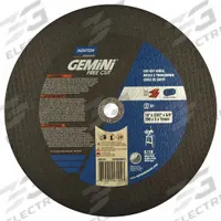 NORTON Abrasive Cut-Off Wheel: Type 1, 10" x 3/32" x 5/8", Aluminum Oxide, 30 Grit, Gemini Free Cut (MPN 66253106101). Key specifications — Brand: NORTON; Series: Gemini Free Cut.