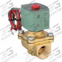 REDHAT Solenoid Valve: 2-Way, Normally Closed, 3/4 in Pipe Size, 12V DC, Watertight, High Flow (MPN 8210G095). Key specifications — Pipe Size: 3/4 in; Voltage: 12V DC; Brand: REDHAT; Coil Enclosure: Watertight.