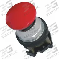 EATON Mushroom Head Push Button: Non-Illuminated, Mushroom Head Profile, Metallic, 30 mm, 1NO (MPN HT8AERA). Key specifications — Brand: EATON; Action: Momentary; Series: HT800; Push Button Material Type: Metallic.
