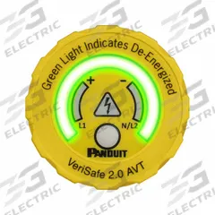 PANDUIT Absence of Voltage Tester: 1,000 V, CAT IV, IP54, For Single Phase, 8 ft Cable Lg (MPN VS2-AVT-1PB-08). Key specifications — Brand: PANDUIT; IP Rating: IP54.