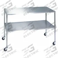 LAKESIDE Instrument Table W Shelf,SS,20 X 16: Fixed Ht, Stainless Steel, 20 in x 16 in (MPN 8353). Key specifications — Unit Type: Not Expandable or Modular; For Environment: Food Service; Assembly: Fully Assembled; Wheel Material: Rubber; Frame Material Finish: Unfinished; Mobility: Casters; Height Adjustability: Fixed Height; Frame Construction: Welded Only.