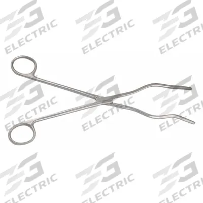 APPROVED VENDOR Crucible Tongs: 9 1/2 in Overall Lg, Stainless Steel, Uncoated, 1 7/16 in Tip Lg - Tongs for Crucibles