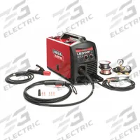 LINCOLN ELECTRIC Multiprocess Welder: LE31MP, DC, MIG/Stick Pack (MPN K3461-1). Key specifications — Maximum Amperage (Stick): 90 A; Maximum Amperage (TIG): 120 A; Input Voltage (Nominal) (Merch - Table Column, Filters): 120V.